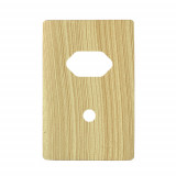 Placa p/ 1 Tomada + Furo 4x2 - Novara Maple 